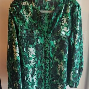 Calvin Klein Snakeskin Blouse